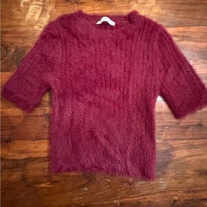 Altar'd State Plush Maroon Sweater